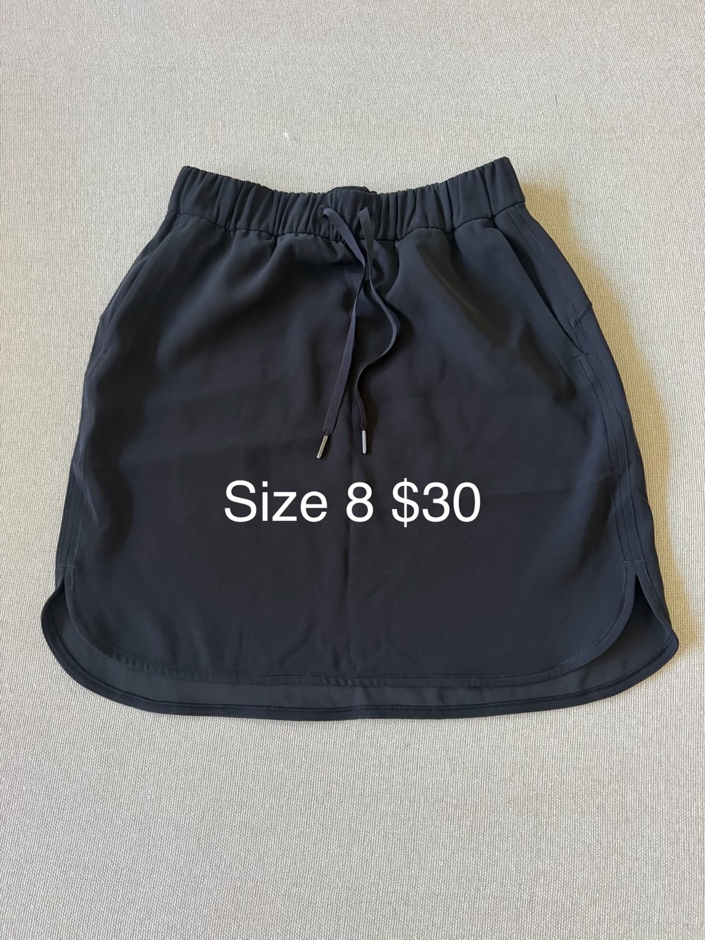 lululemon athletica Black Drawstring Active Skirt